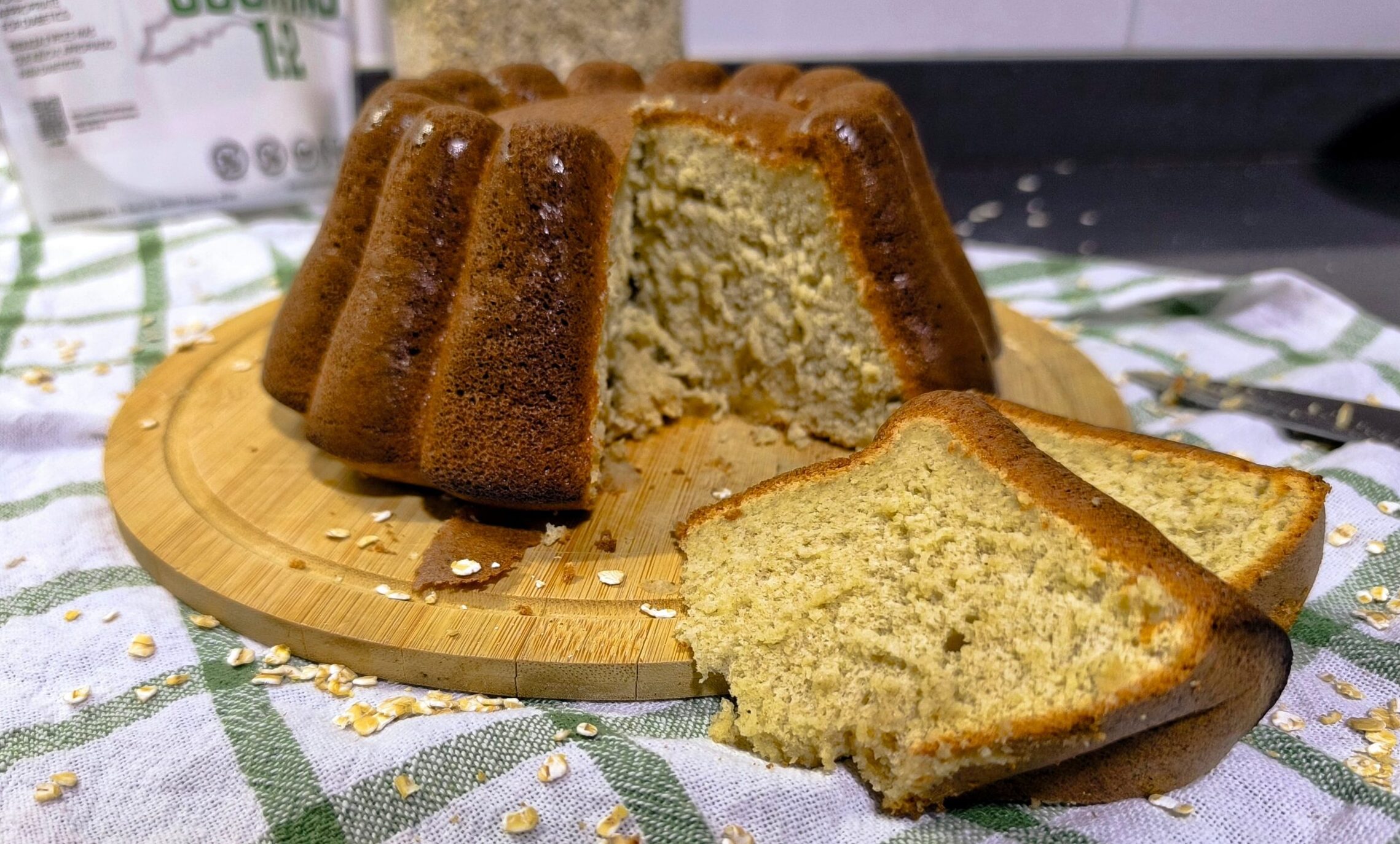 Bundt Cake de Avena y Miel casero
